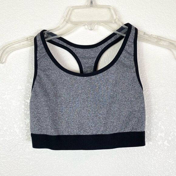 Old Navy Active Go Dry Grey & Black Racerback Sportsbra - Picture 1 of 4